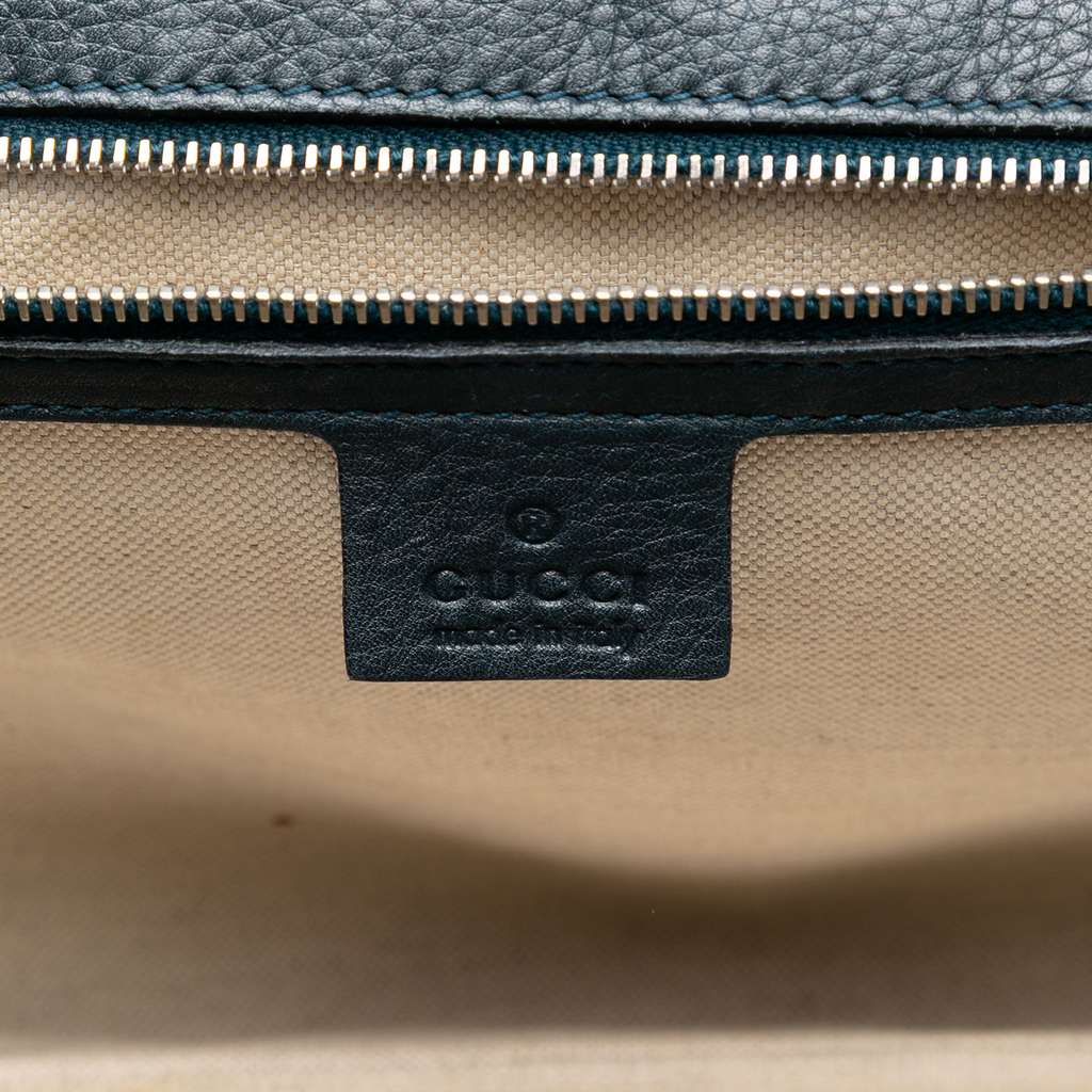 Gucci Large Guccissima New Bamboo Top Handle Bag - 5