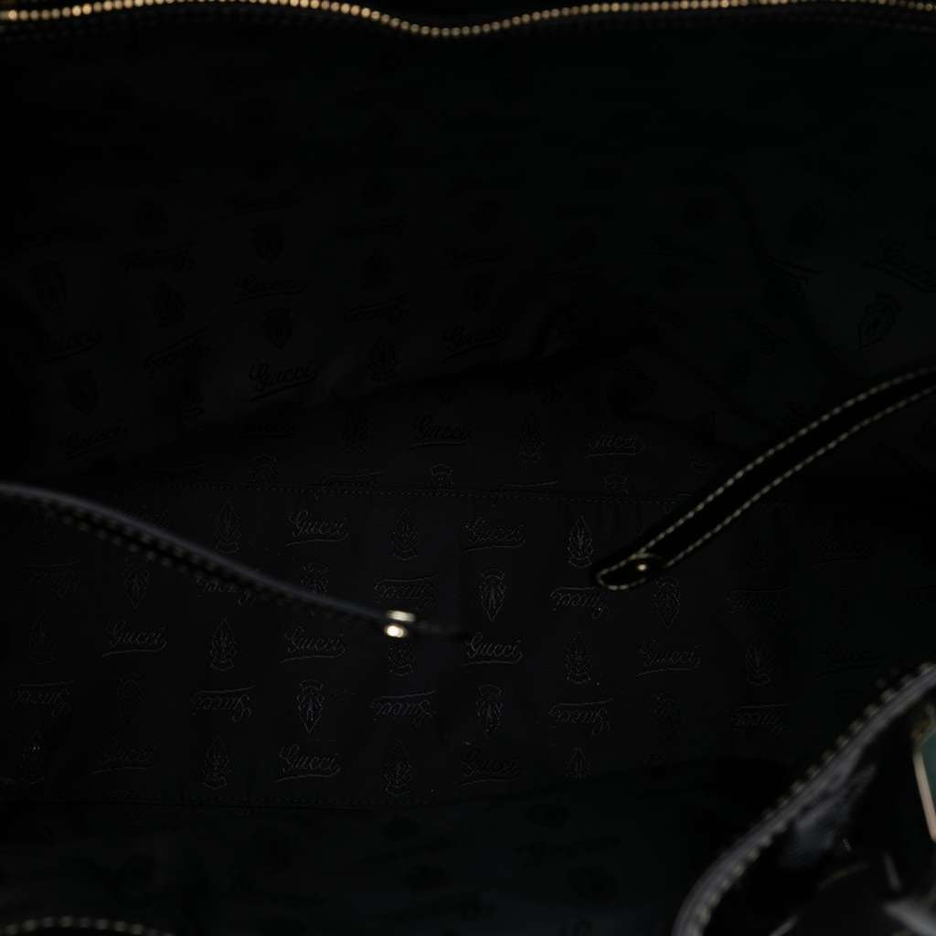 Gucci Patent Dialux Britt Web Tote - 4