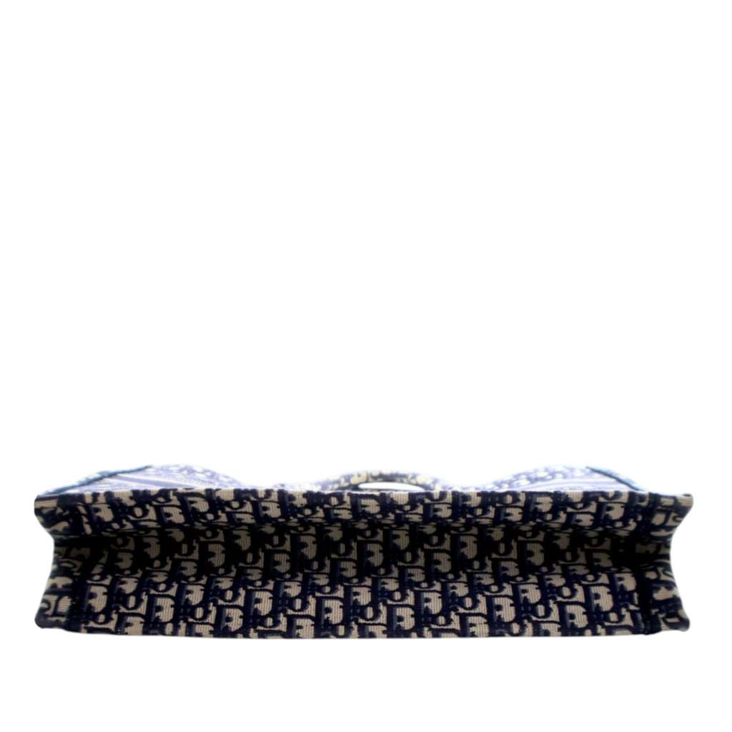 Dior Large Oblique Embroidered Canvas Book Tote - 5