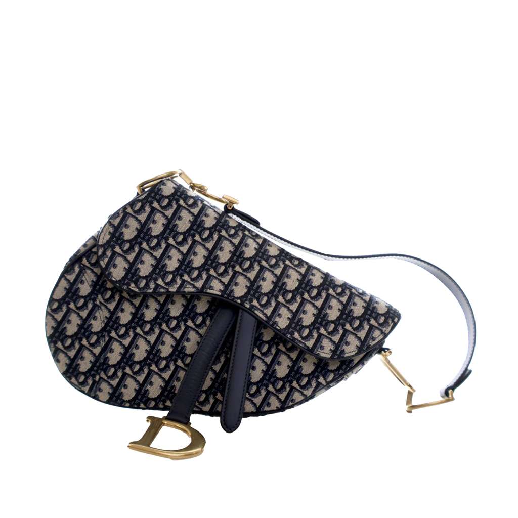 Dior Oblique Canvas Saddle Bag - 2