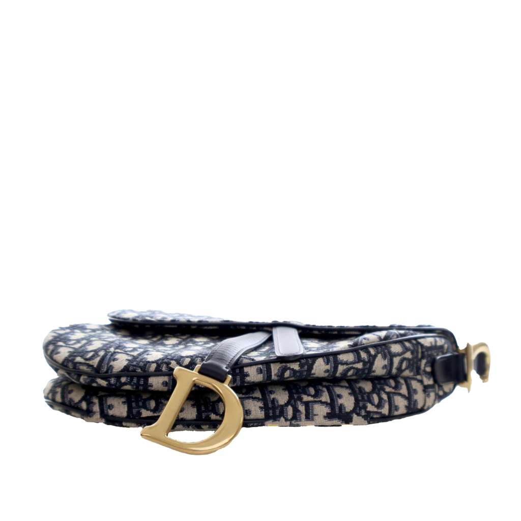 Dior Oblique Canvas Saddle Bag - 5