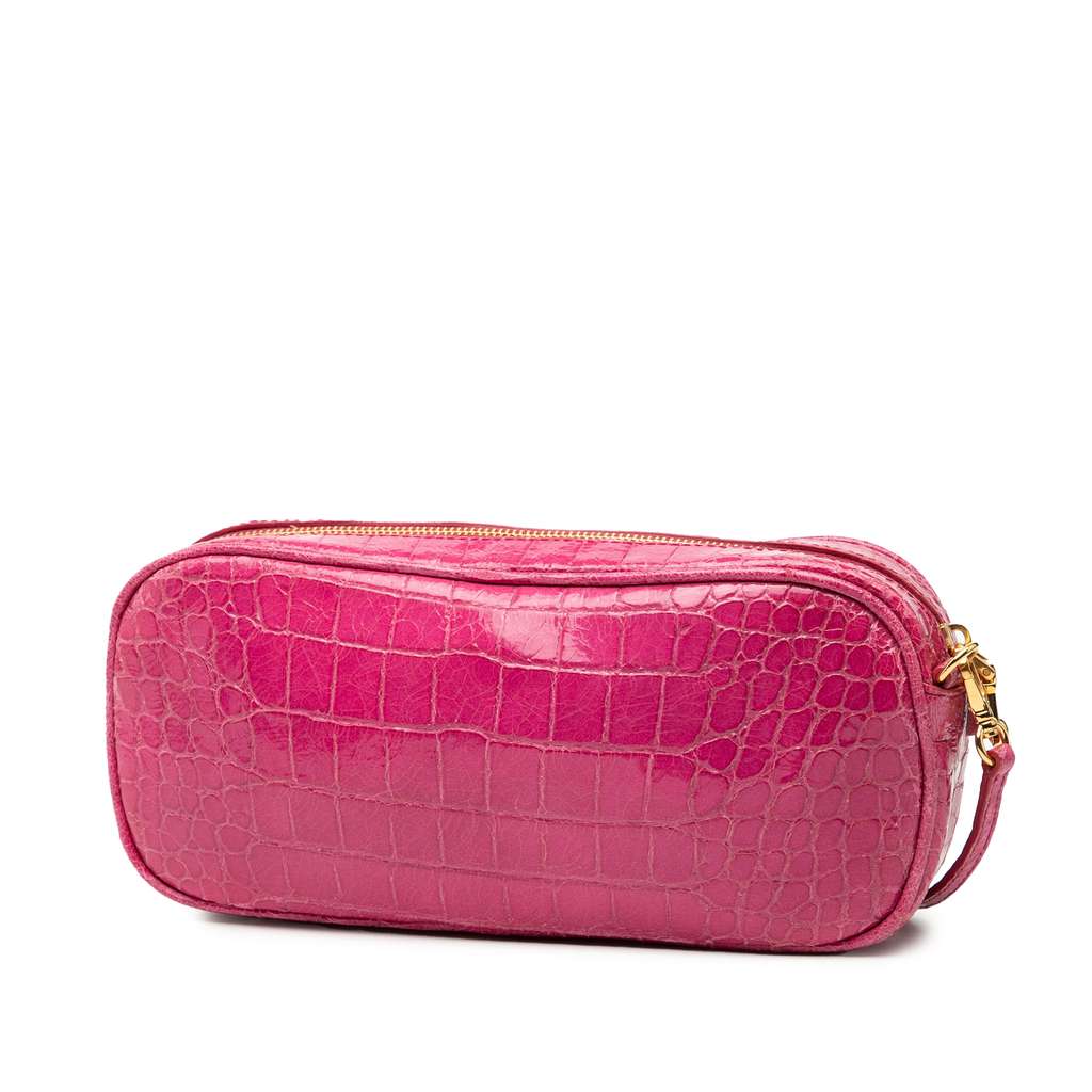 Miu Miu Croc Embossed Patent Crossbody - 2