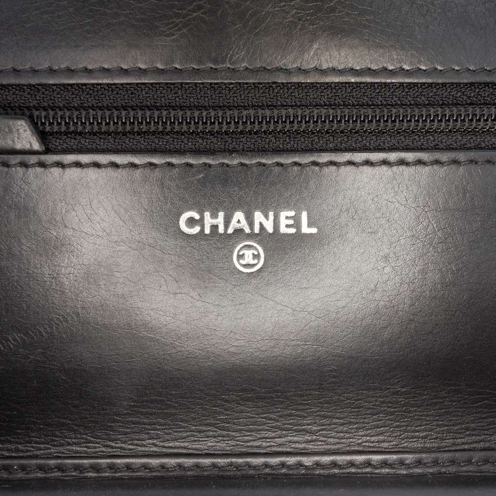 Chanel Chevron Lambskin Boy Wallet on Chain - 5