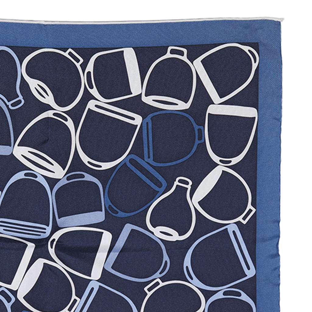 Hermès A Vos Etriers Pocket Square Silk Scarf 45 - 2