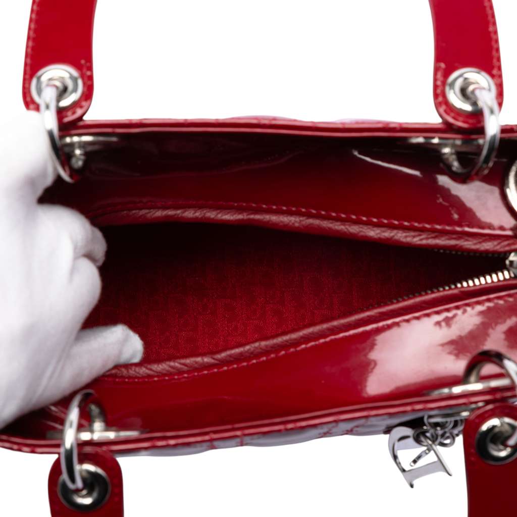 Dior Medium Patent Cannage Lady Dior - 4