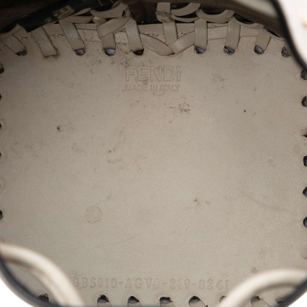 Fendi Mini Embossed Leather Whipstitch Mon Tresor Bucket Bag - 4