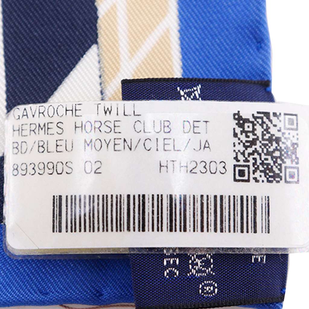 Hermès Horse Club Detail Silk Scarf 45 - 4
