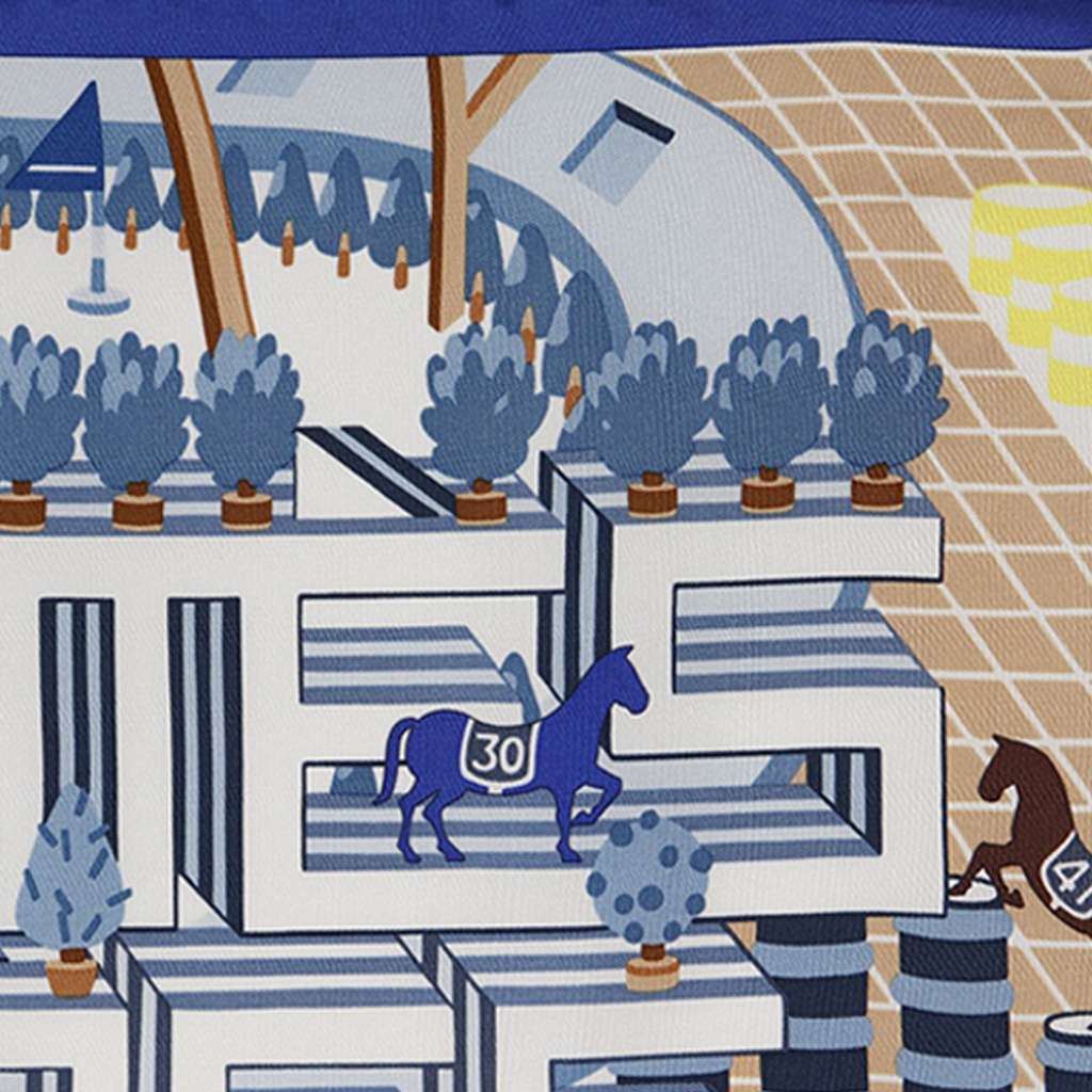 Hermès Horse Club Detail Silk Scarf 45 - 5