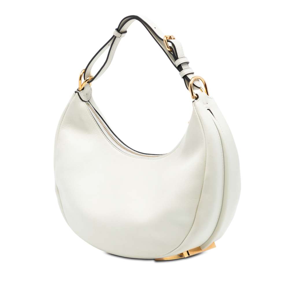 Fendi Small Leather Fendigraphy Hobo - 2
