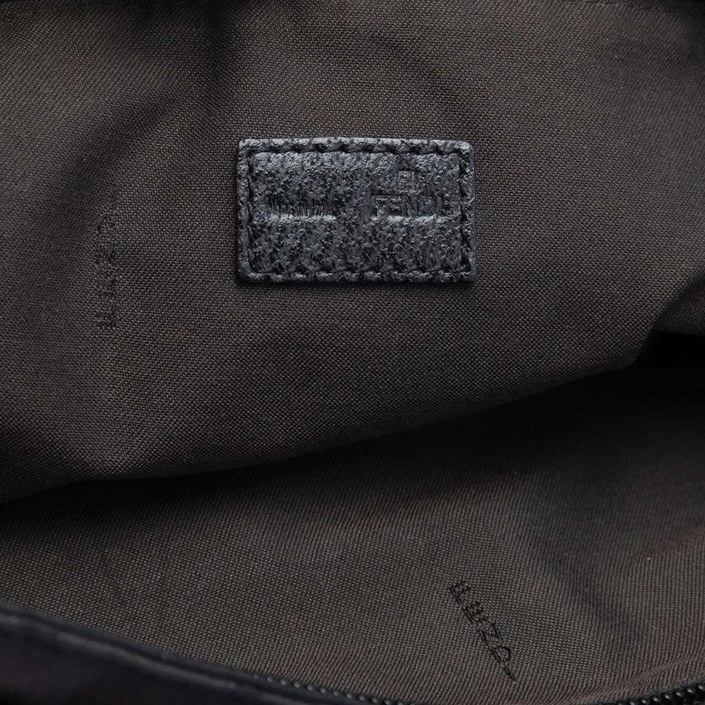 Fendi Zucca Nylon Zip Code Shoulder Bag - 5