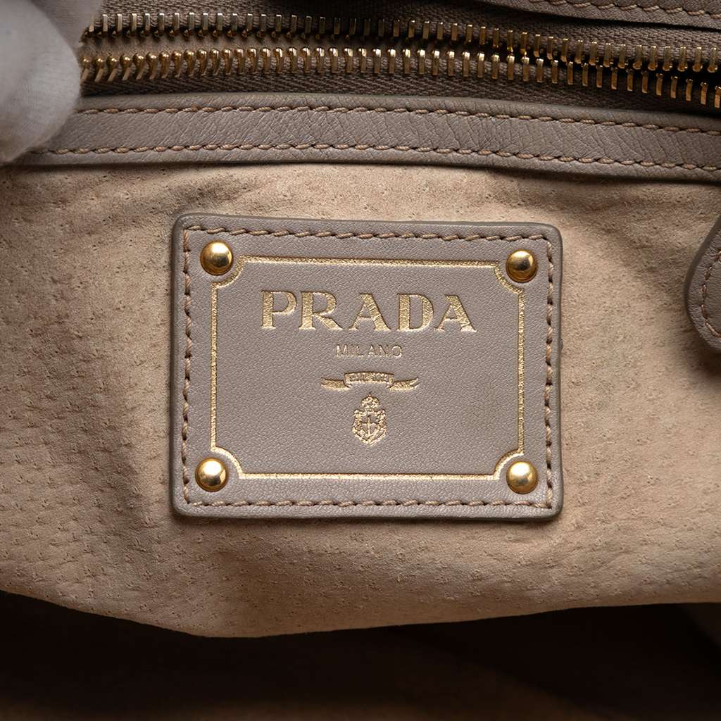 Prada Soft Calfskin Open Convertible Shopping Tote - 5