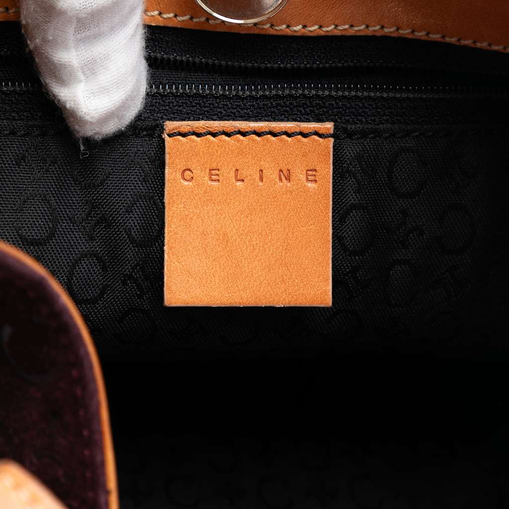 Celine C Macadam Suede Shoulder Bag - 5