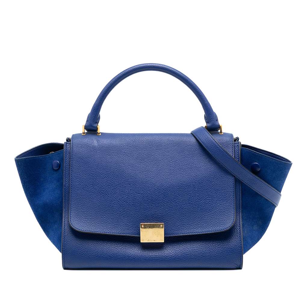Celine Small Leather Trapeze Satchel