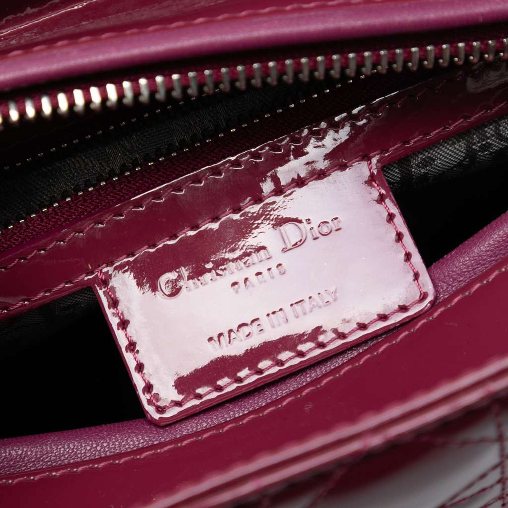 Dior Medium Patent Cannage Lady Dior - 5