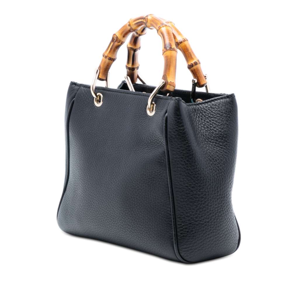 Gucci Mini Calfskin Bamboo Shopper Satchel - 2