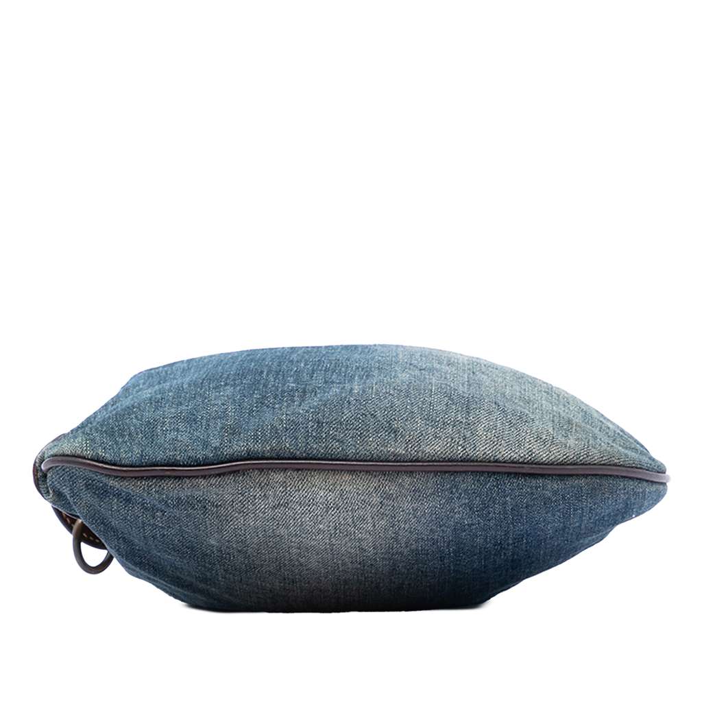 Fendi Denim Oyster Shoulder Bag - 3