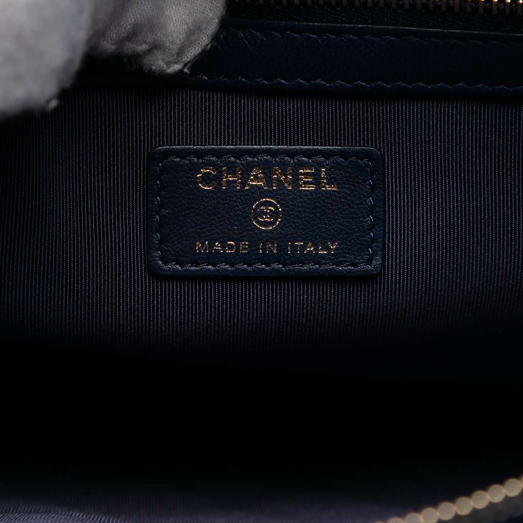 Chanel Large Quilted Lambskin O Case Clutch - 5