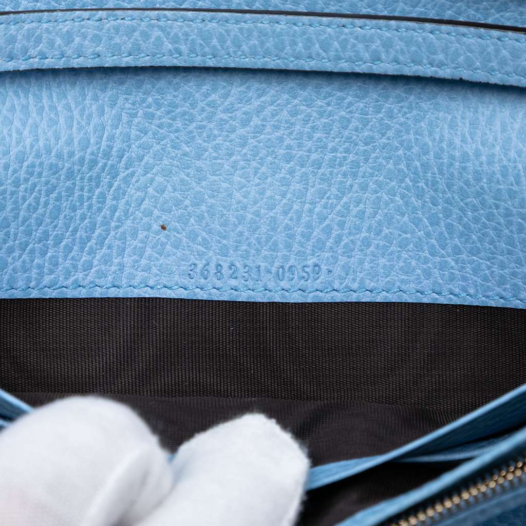 Gucci Dollar Calfskin Swing Wallet On Strap - 5