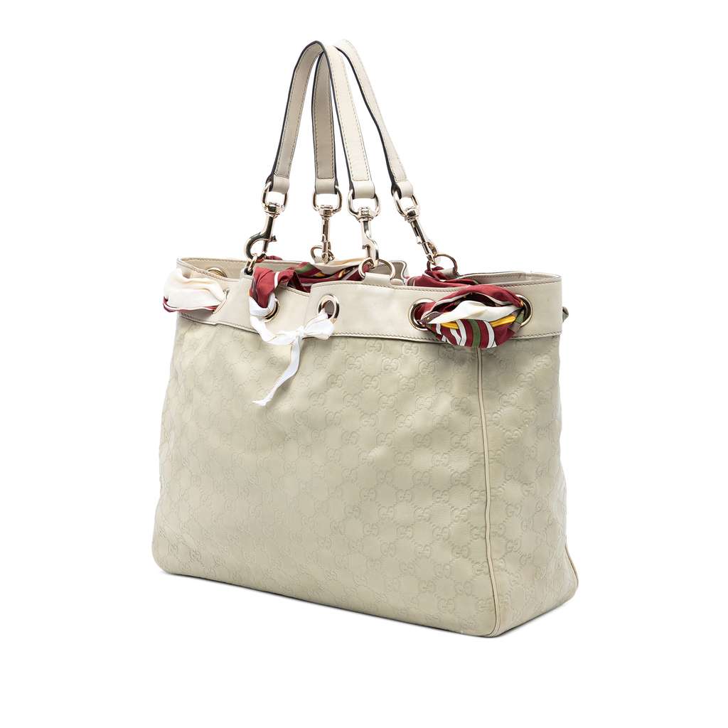 Gucci Large Guccissima Positano Scarf Tote - 2