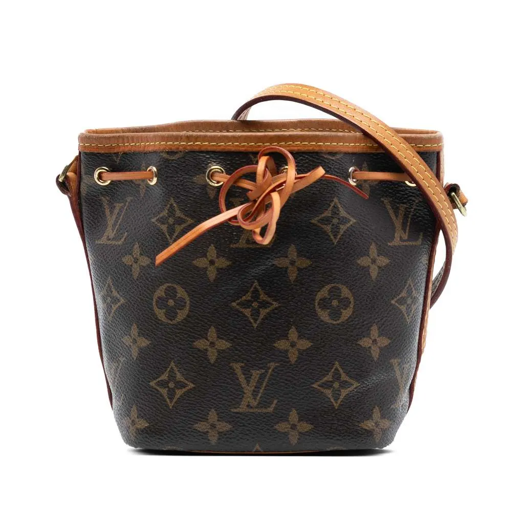 Louis Vuitton Monogram Nano Noe Brown Very good - Front View