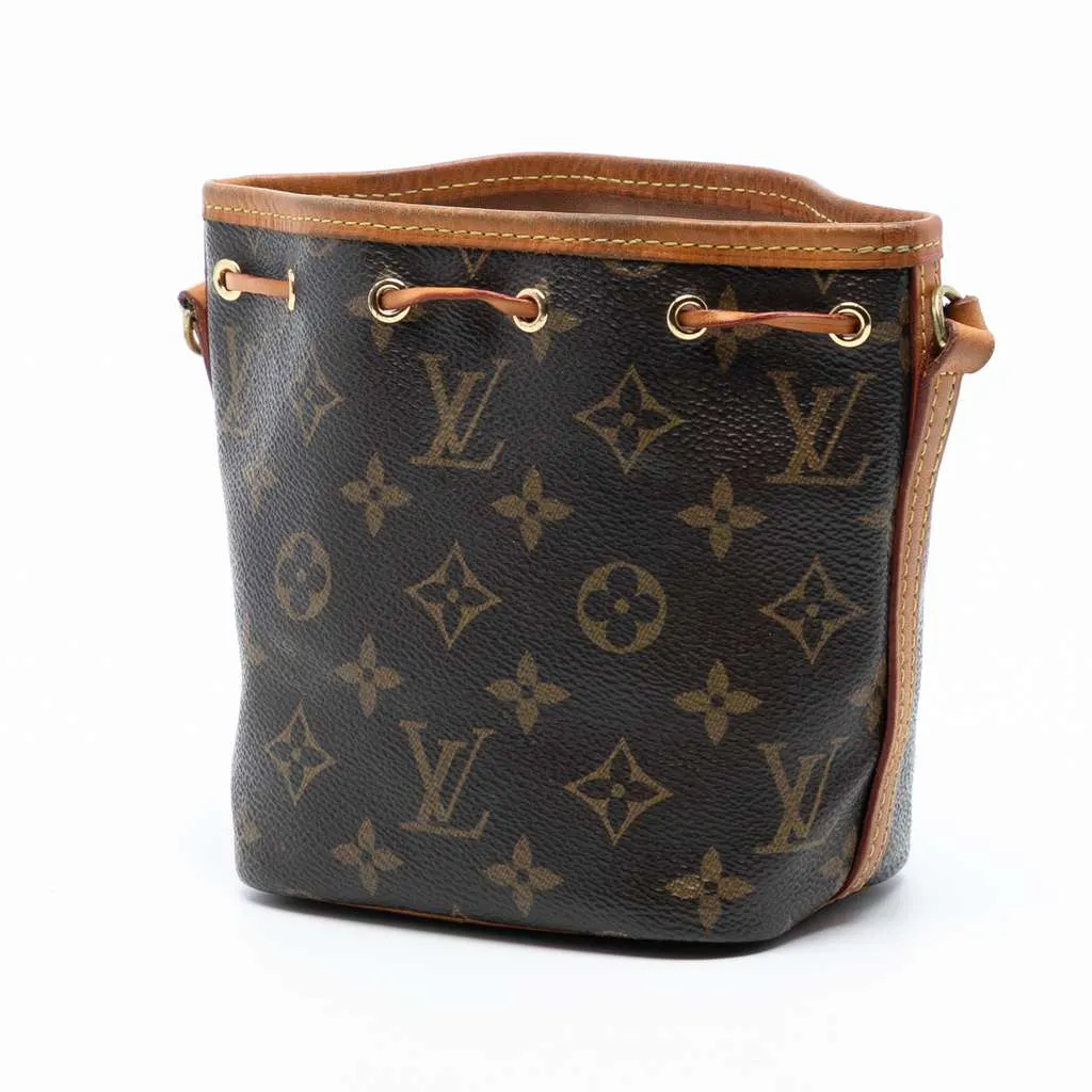 Louis Vuitton Monogram Nano Noe Brown Very good - Back View