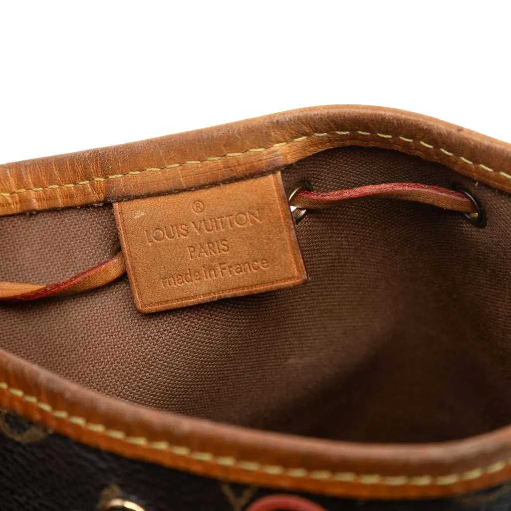 Louis Vuitton Monogram Nano Noe Brown Very good - Box View