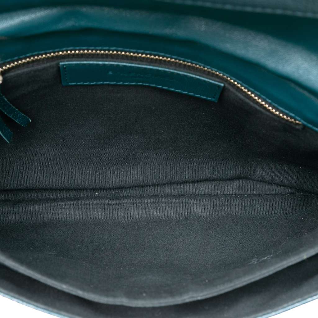 Balenciaga Chevre Motocross Classic Metallic Edge Envelope Clutch - 4