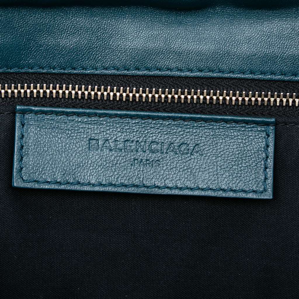 Balenciaga Chevre Motocross Classic Metallic Edge Envelope Clutch - 5