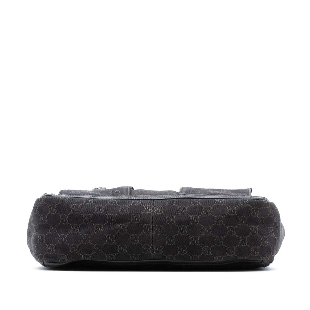 Gucci GG Denim Abbey D Ring Pocket Tote - 3