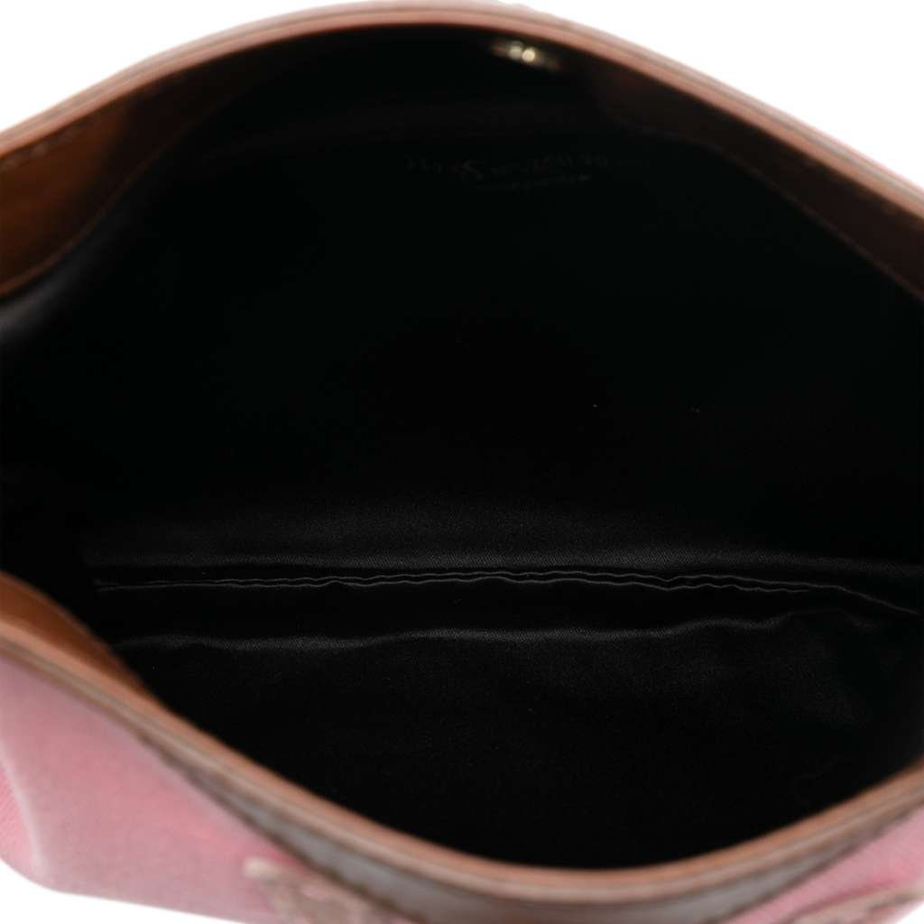 Saint Laurent Denim Monogram Crossbody - 4