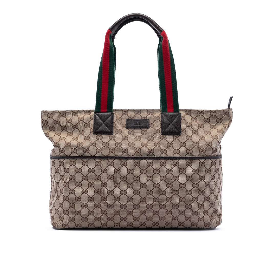 Gucci GG Canvas Web Tote
