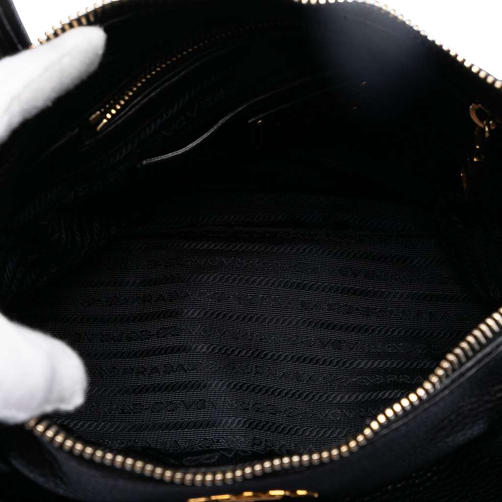 Prada Vitello Daino Zip Top Convertible Tote - 4