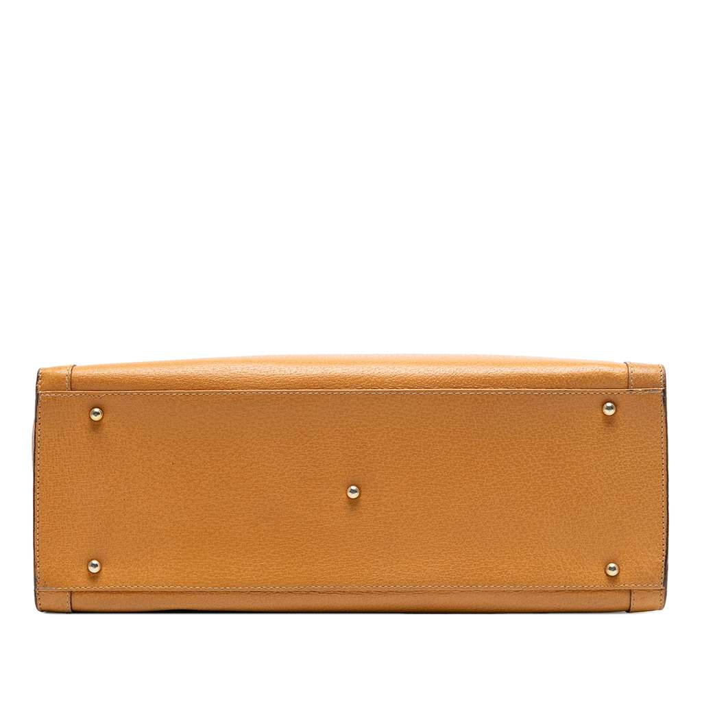 Gucci Medium Leather Bamboo Diana Tote - 3