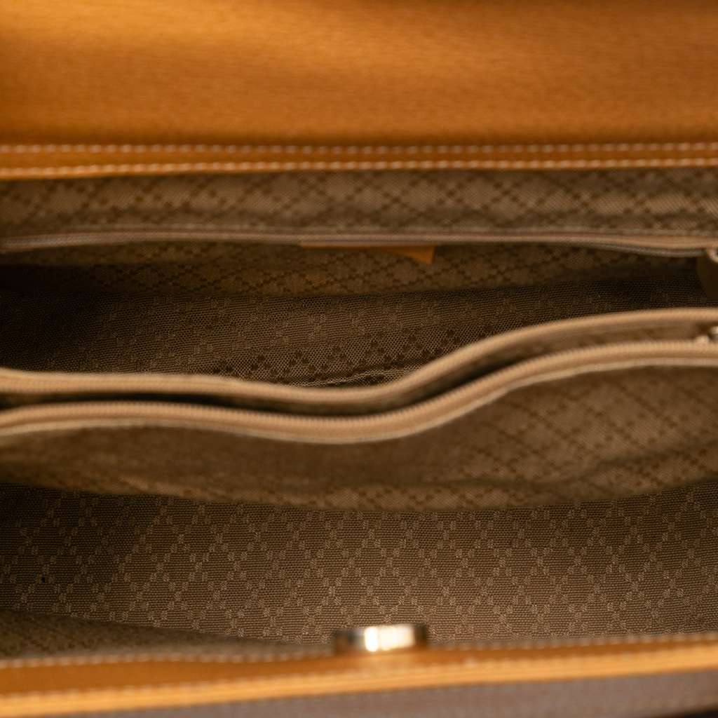 Gucci Medium Leather Bamboo Diana Tote - 4