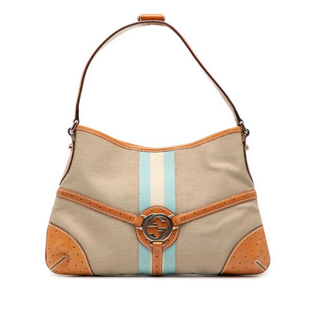 Gucci Canvas Web Reins Shoulder Bag