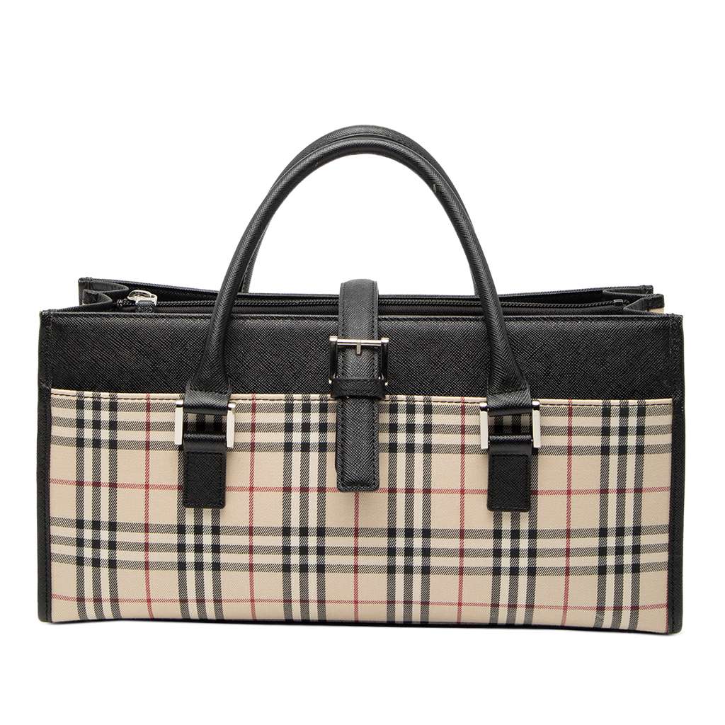 Burberry House Check Canvas Handbag