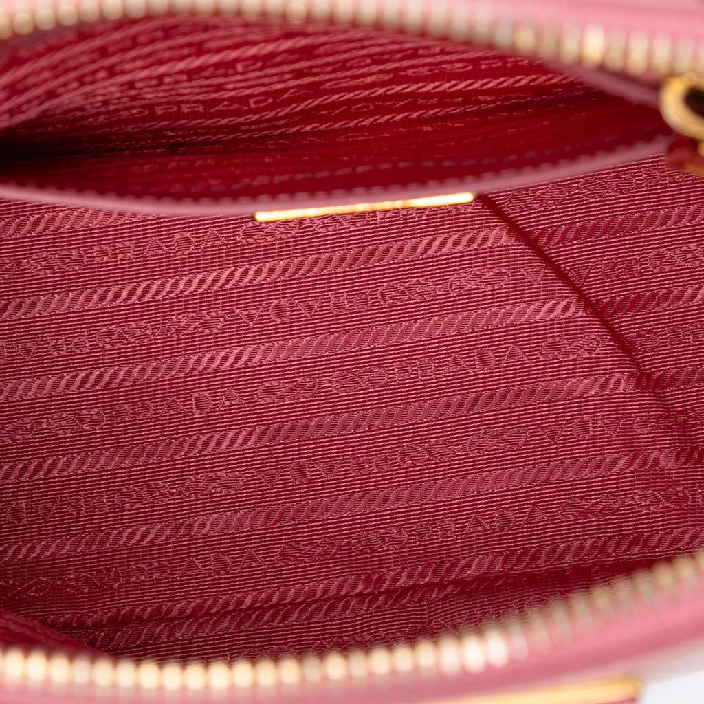 Prada Small Saffiano Vernice Promenade Satchel - 4