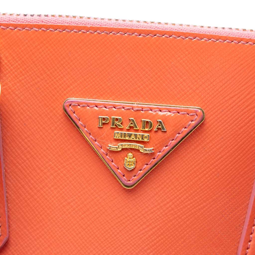 Prada Small Saffiano Vernice Promenade Satchel - 5