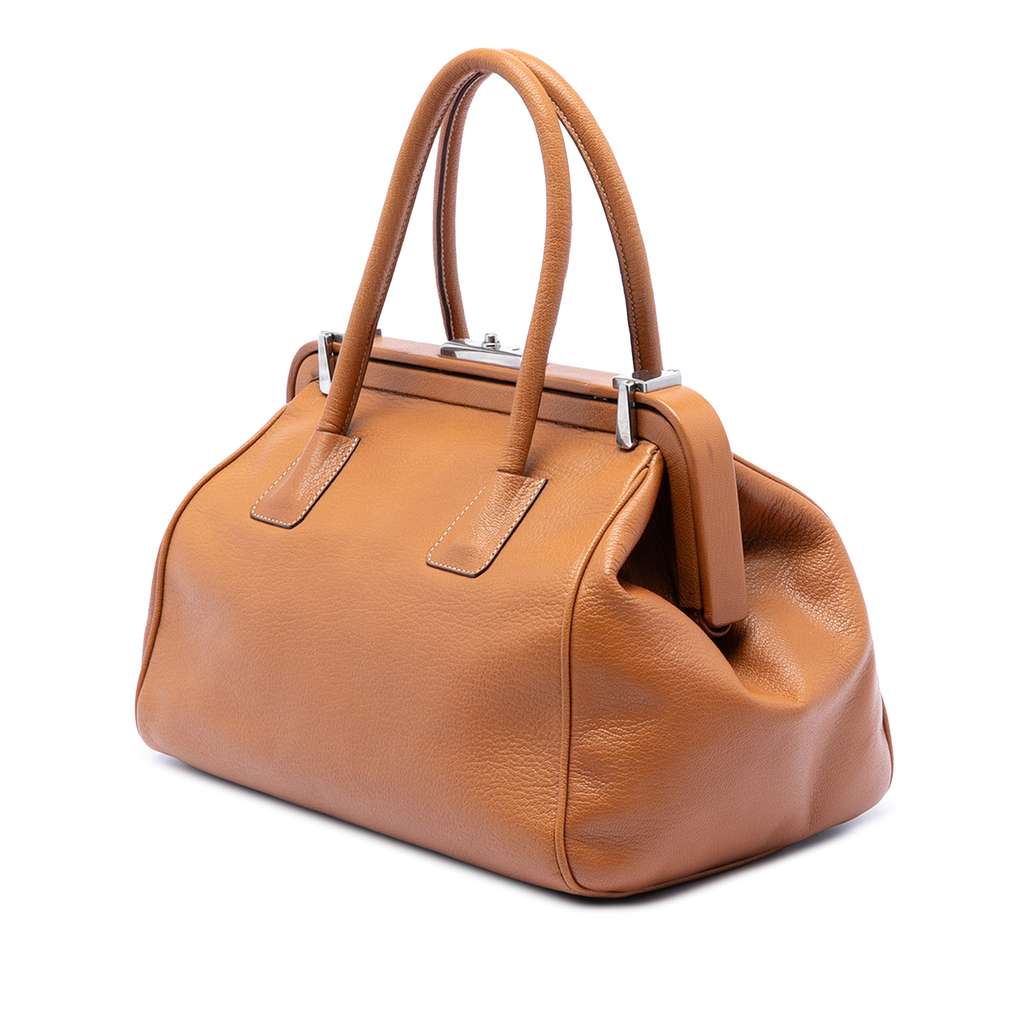 Prada Goatskin Madras Cerniera Handbag - 2