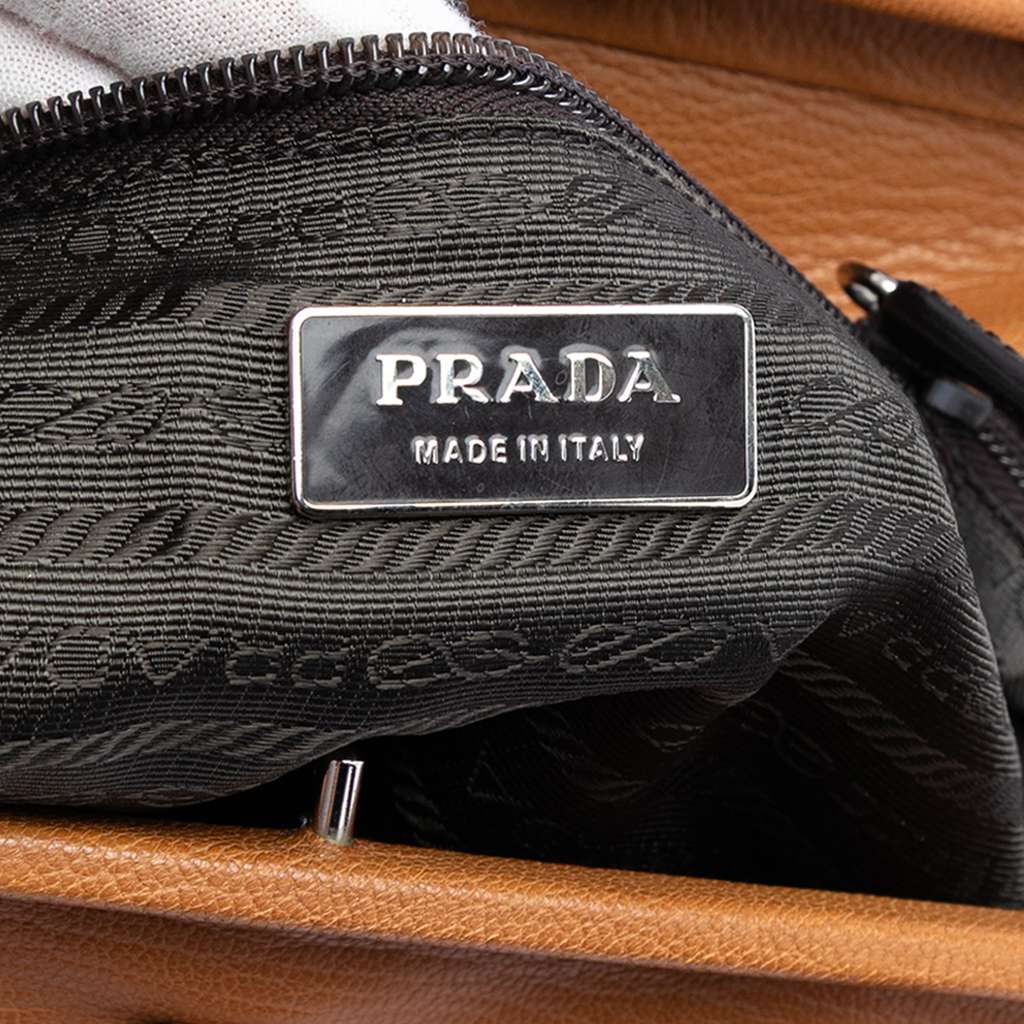 Prada Goatskin Madras Cerniera Handbag - 5