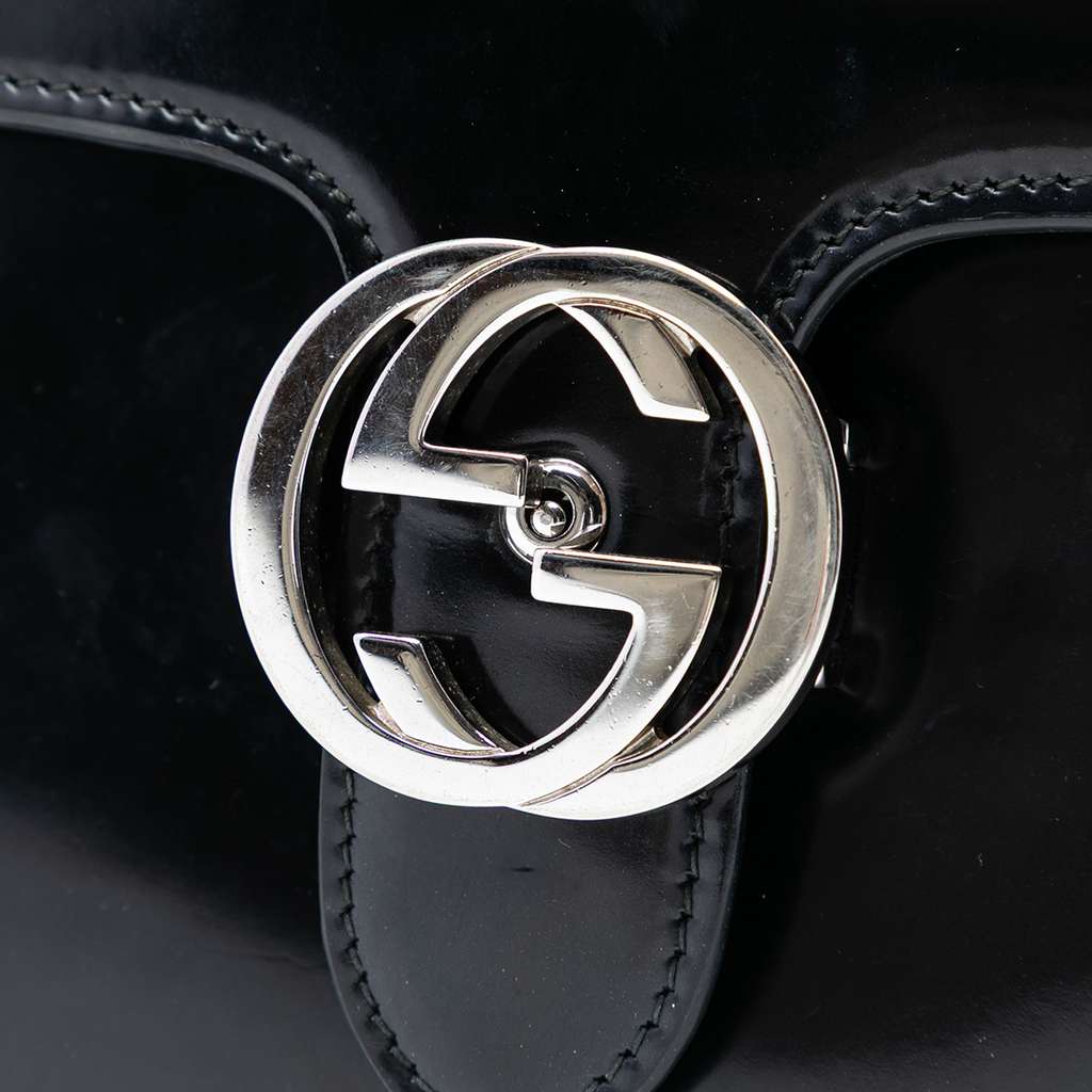 Gucci Small Polished Calfskin Interlocking G Dollar Crossbody - 5