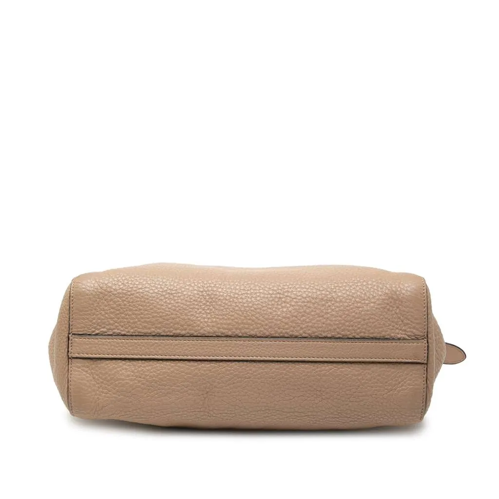 Prada Vitello Phenix Satchel Brown Leather Very good - Inside View