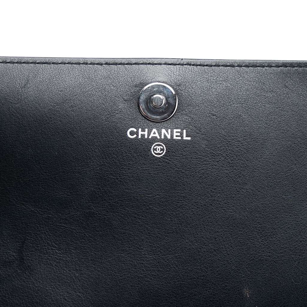 Chanel CC Patent Strass Embellished Wallet On Chain - 5