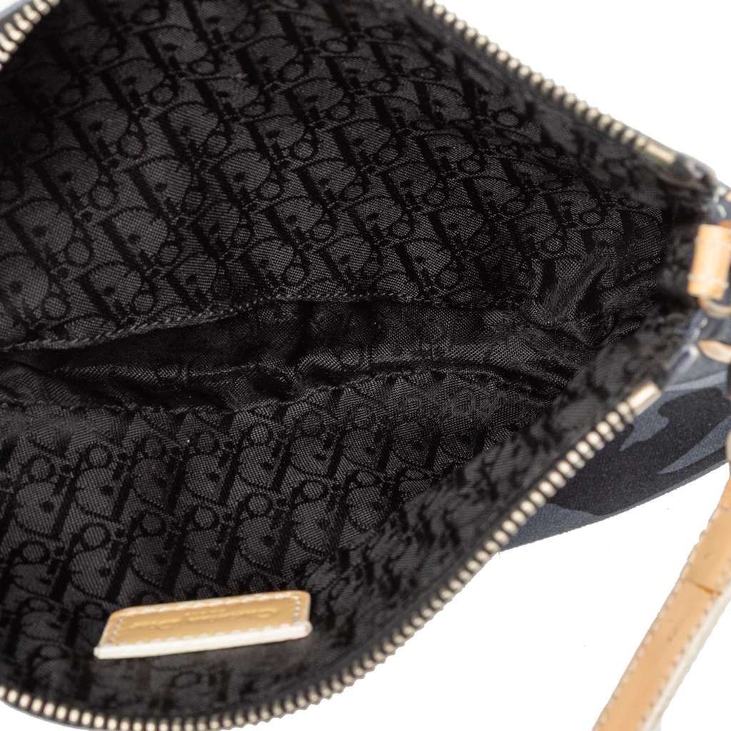 Dior Mini Canvas Camouflage Saddle Pochette - 4