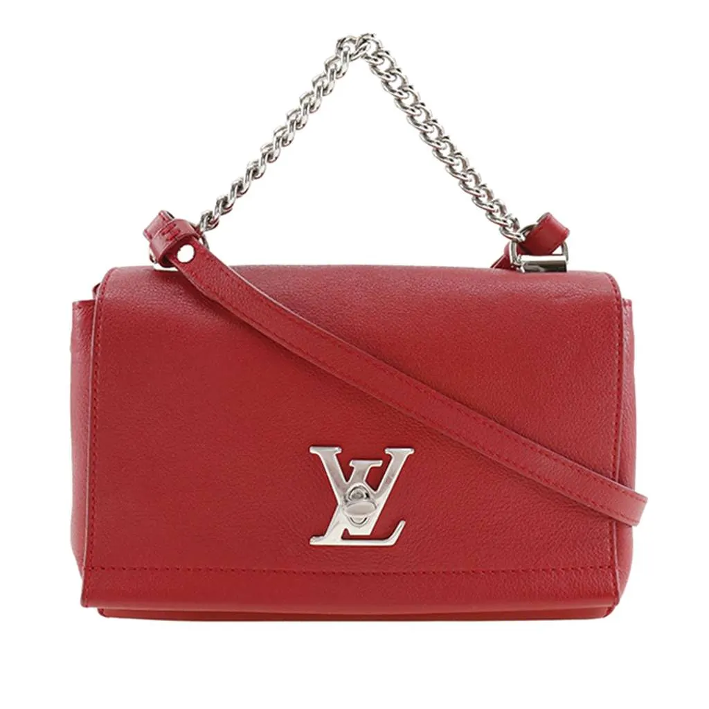 Louis Vuitton Leather Lockme II BB Red Leather Very good - Front View