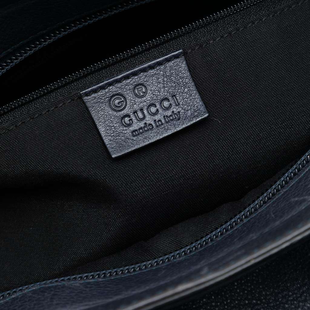 Gucci Leather Bamboo Bar Satchel - 5