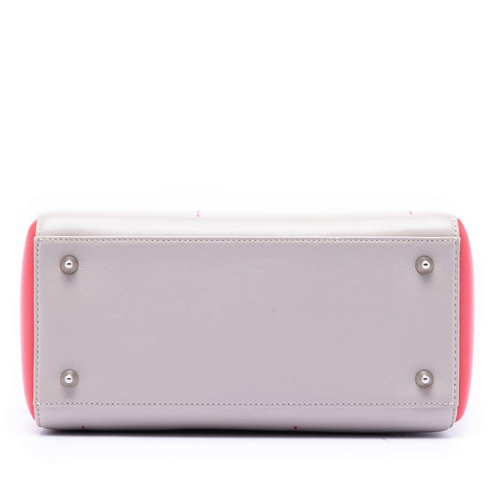 Dior Medium Tricolor Lambskin Macrocannage Stitched Lady Dior - 3