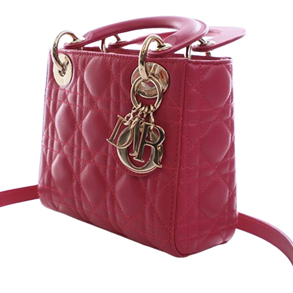 Dior Mini Lambskin Cannage Lady Dior - 2