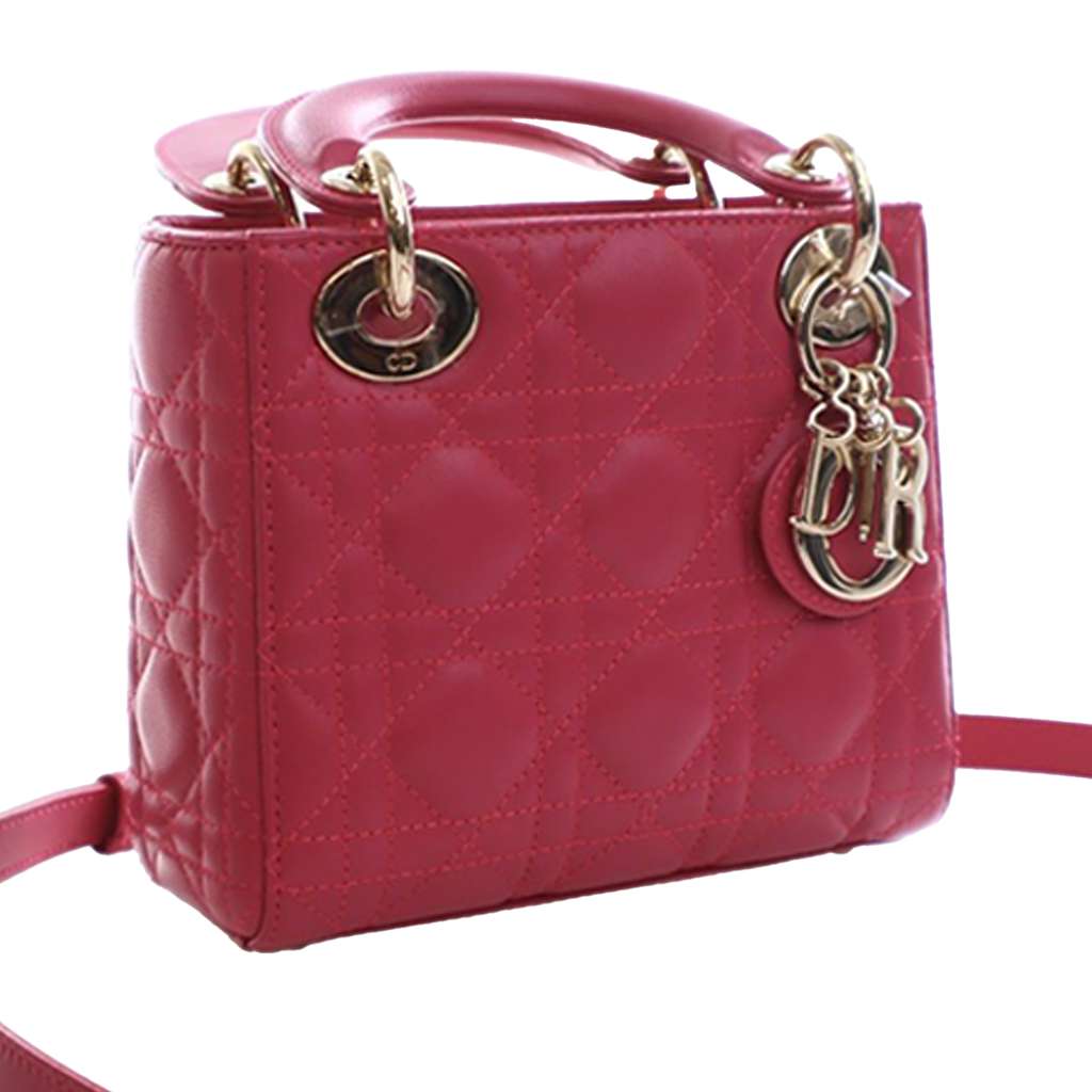 Dior Mini Lambskin Cannage Lady Dior - 3