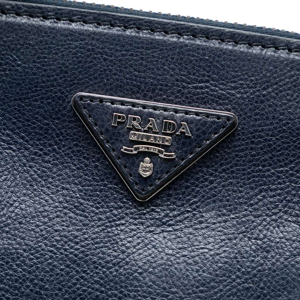 Prada Glace Calf Twin Pocket Double Handle Satchel - 5